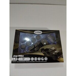 NIB Testors 630019NT 1:32 Scale U.S. Army Willys MB Jeep Utility 4x4 Model Kit